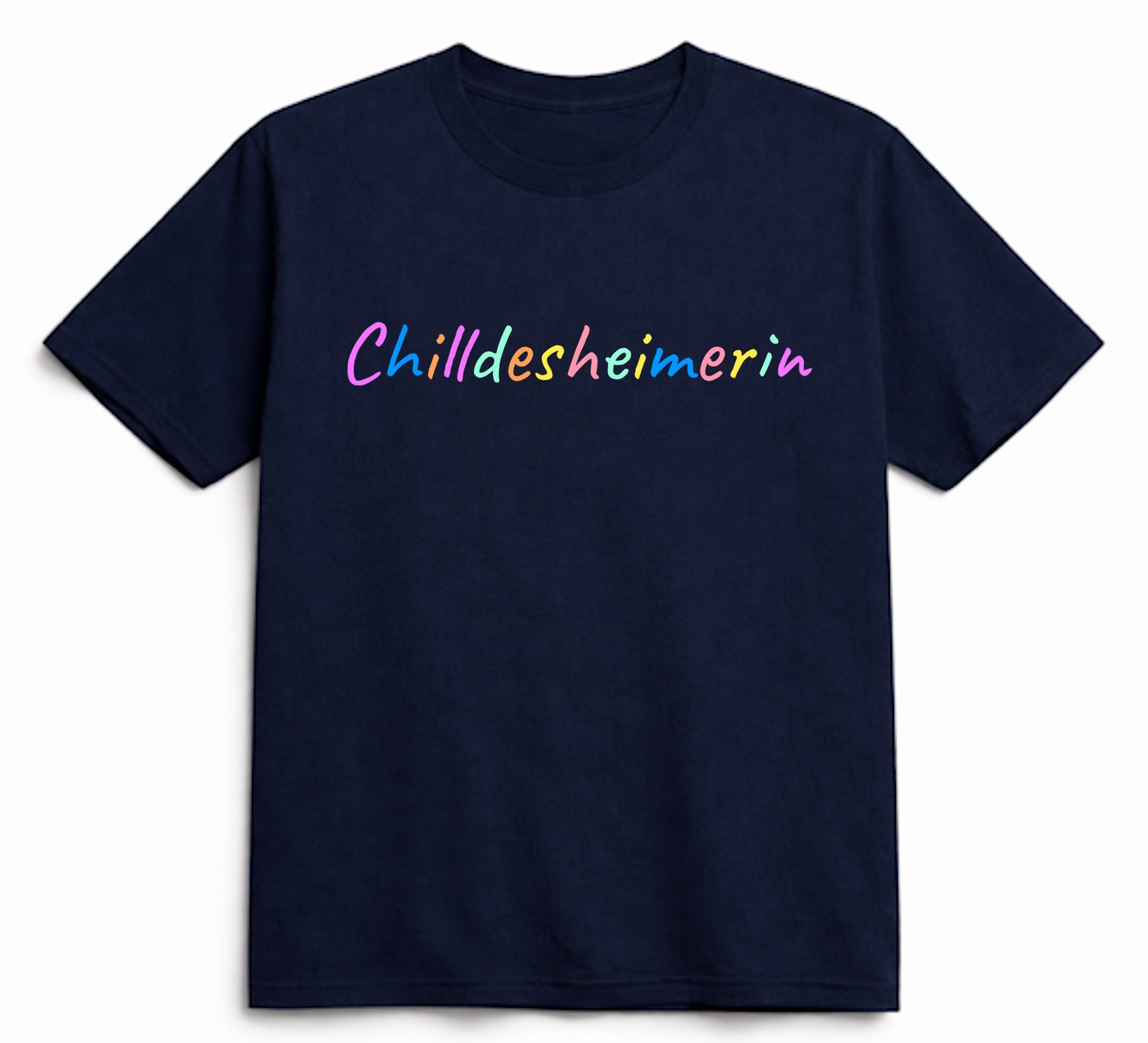 T-Shirt aus Bio-Baumwolle, Chilldesheimerin, schwarz, Nr.013, inkl. Versand