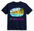 T-Shirt aus Bio-Baumwolle, Michaeliskirche mit Regenbogenfarben-Variante, schwarz, Nr.011, inkl. Versand