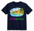 T-Shirt aus Bio-Baumwolle, Chilldesheim Michaeliskirche-Variante, schwarz, Nr.009, inkl. Versand
