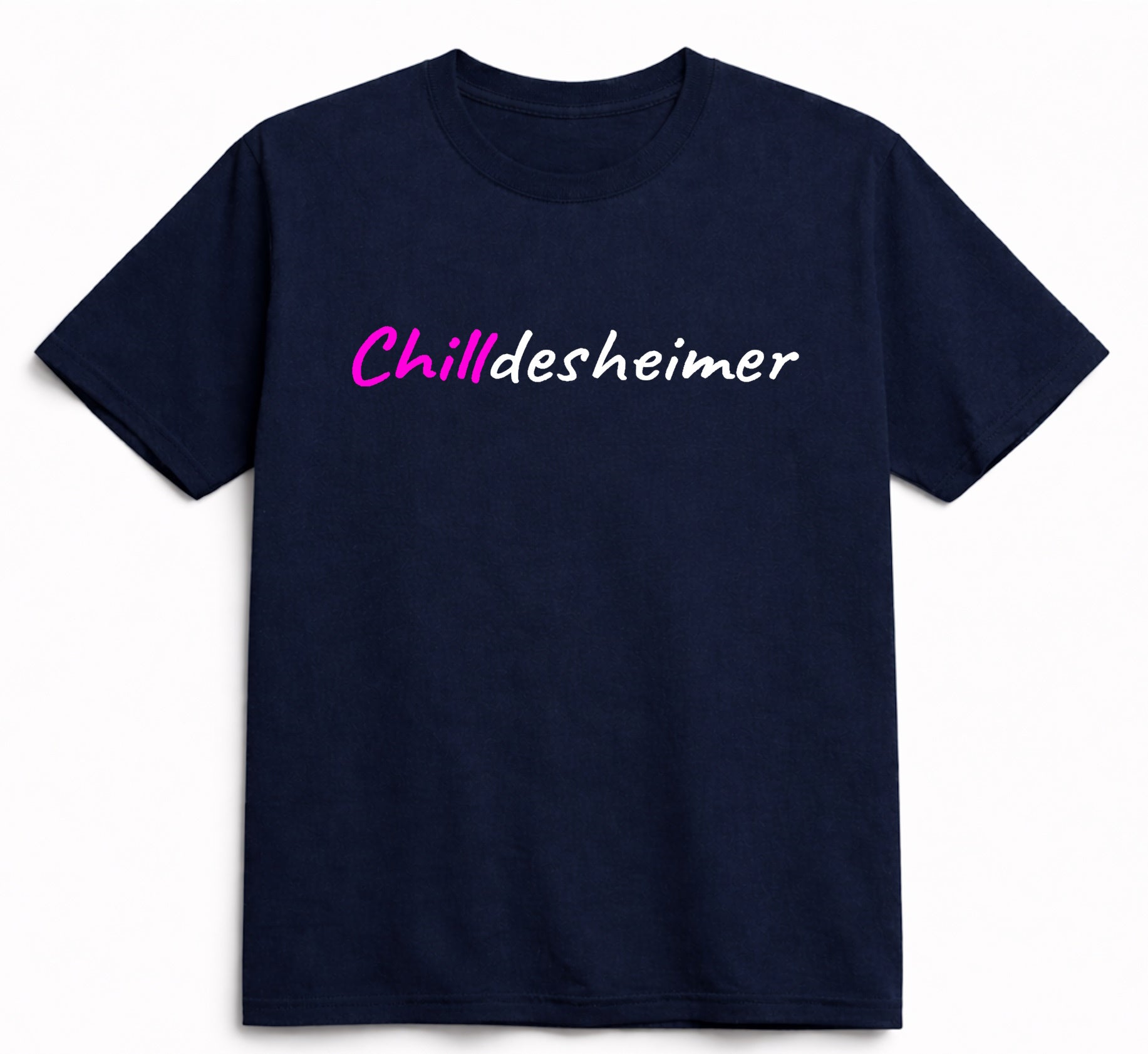 T-Shirt aus Bio-Baumwolle, Chilldesheimer, schwarz, Nr.018, inkl. Versand