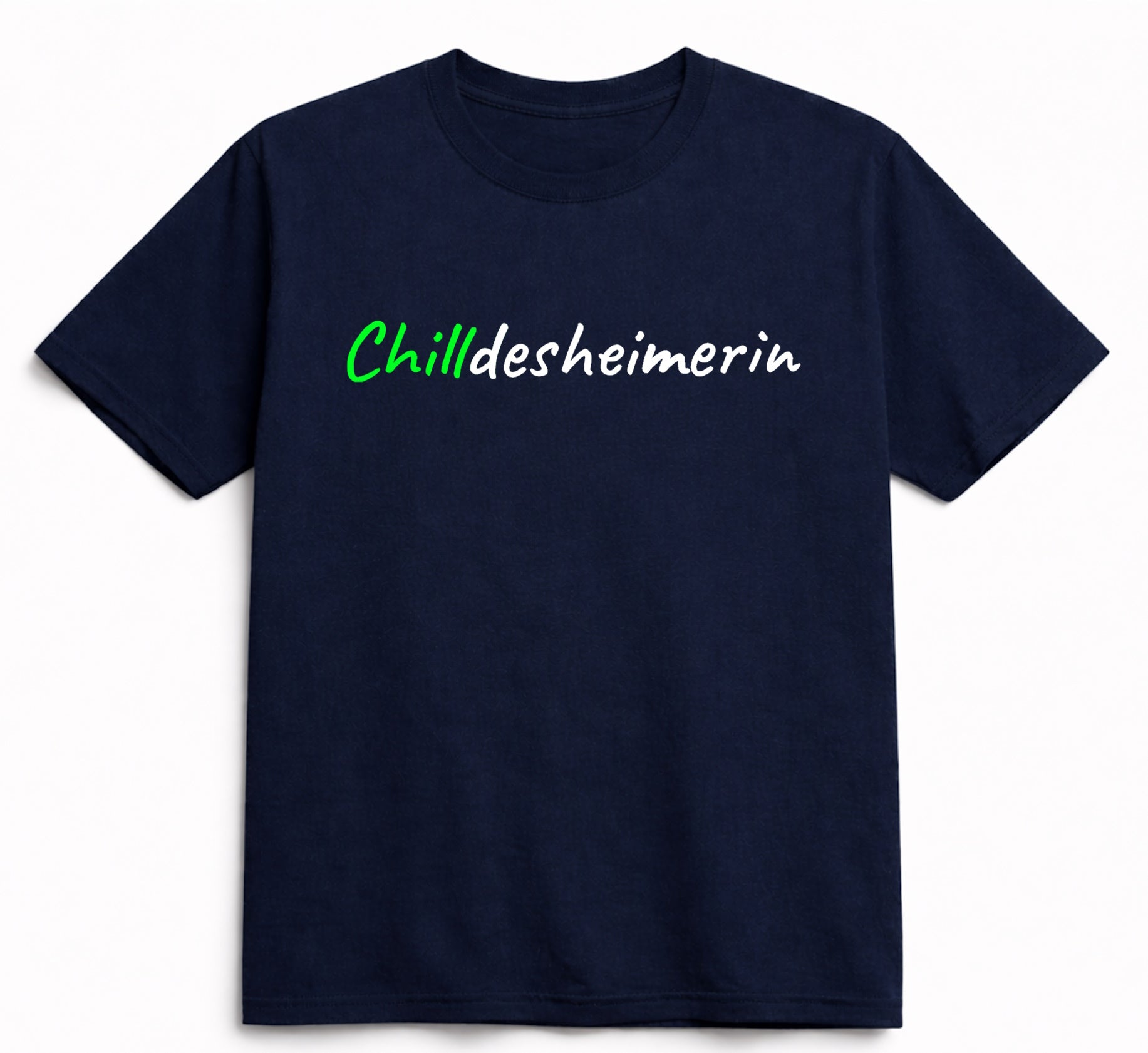 T-Shirt aus Bio-Baumwolle, Chilldesheimerin, schwarz, Nr.018, inkl. Versand