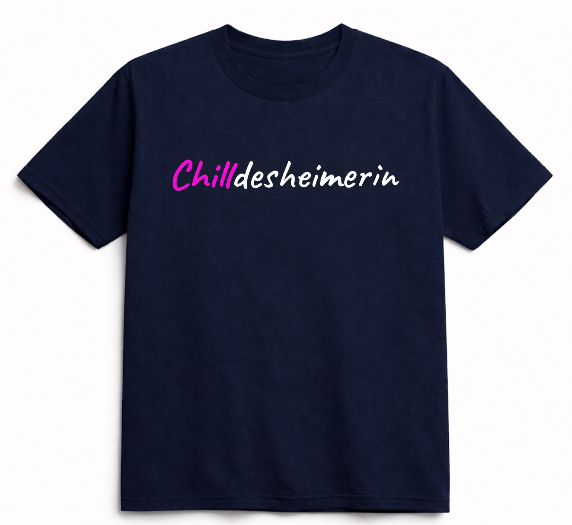 T-Shirt aus Bio-Baumwolle, Chilldesheimer, schwarz, Nr.017, inkl. Versand